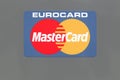 Logo of Mastercard on a panel