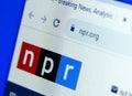 National Public Radio (NPR) website Royalty Free Stock Photo