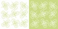 tree leaves seamless pattern sketch. abstract vector illustration. vector leaves pattern.