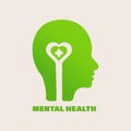 for people with mental disorders logo Royalty Free Stock Photo