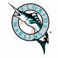 The logo of the Miami Marlins baseball club. USA.