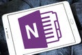 Microsoft office OneNote logo Royalty Free Stock Photo