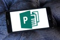 Microsoft office Publisher logo Royalty Free Stock Photo