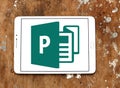 Microsoft office Publisher logo Royalty Free Stock Photo