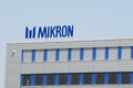 Logo of Mikron group in Agno, Switzerland Royalty Free Stock Photo