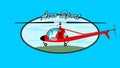 Logo of mini copter vector illustration Royalty Free Stock Photo
