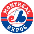 The logo of the Montreal Expos baseball team. Canada.