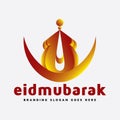 Worldwide Mosque and Eid Mubarak Logo
