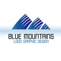 Logo mountains icon logotype vector