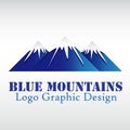 Logo mountains icon logotype vector