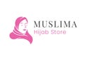 Logo muslimah hijab fashion logo design