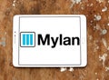 Mylan pharmaceuticals company logo Royalty Free Stock Photo