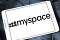 Myspace social networking website logo Royalty Free Stock Photo