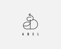 logo name Abel usable logo design for private logo, business name card web icon, social media icon