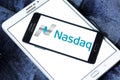 Nasdaq Stock Market logo Royalty Free Stock Photo