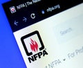 NFPA , National Fire Protection Association Royalty Free Stock Photo