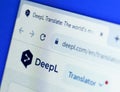 DeepL translator website