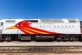 Logo of New Mexico Rail Runner Express commuter train railways in Santa Fe, United States