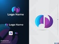 Music player logo. Song. Headphone. Colorful logo. Play music logo design. Business. Play. Creative design. Modern. Icon