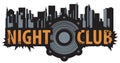 Logo for a night club Royalty Free Stock Photo