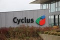 Logo and office of Cyclus, a waste disposal company in Moordrecht Royalty Free Stock Photo