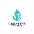 Logo for oil and gas companies, earth, Logo Royalty Free Stock Photo