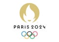 Logo Olympic Games 2024 Royalty Free Stock Photo
