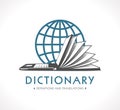 Logo - Online dictionary concept