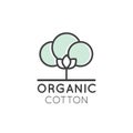 Logo of Organic Cotton Label, ECO Product Fabric Cloth