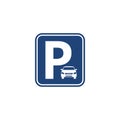 Blue Logo parking, Parking Icon, Parking Road Sign