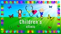 Logo pediatrician children clinic