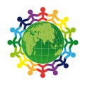 Logo - people on the earth