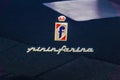 Logo Pinin Farina from Ferrari 250 GT Cabriolet Royalty Free Stock Photo