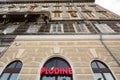 Logo of plodine supermarket in one of their retail shops in Rijeka. Plodine is a croatian retail chain of shops, supermarkets