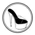 Logo pole dance with shoes