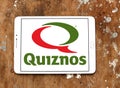 Quiznos fast food restaurant logo Royalty Free Stock Photo