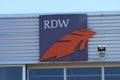 Logo of the RDW organization, a government organisation for all kind of vehicles on the road