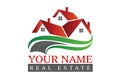 Logo real estate houses vector image design Royalty Free Stock Photo