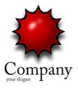 Logo red star Royalty Free Stock Photo