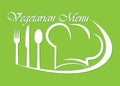 Logo for restaurant, catering or gastro service Vegetarian menu design