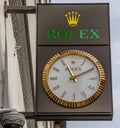 The logo of the Rolex building in Aarhus
