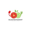 Logo Salad Restaurant vector icon