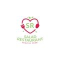 Logo Salad Restaurant vector icon