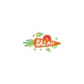 Logo Salad Restaurant vector icon