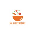 Logo Salad Restaurant vector icon