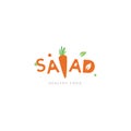 Logo Salad Restaurant vector icon