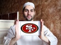 San Francisco 49ers american football team logo Royalty Free Stock Photo