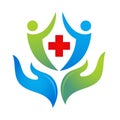 Health care logo Royalty Free Stock Photo