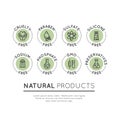 Logo Set Badge Ingredient Warning Label Icons Royalty Free Stock Photo