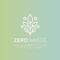 Logo Set Badge Recycling Ecological Concept, Green Energy, Zero Waste Symbol